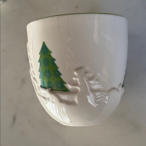 Pair of Starbucks Holiday 2006 Mugs with Christmas Design - Picture 5 of 6